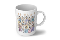 Diverse Historical Koreans Manse Cheering Crowd PNG Product Image 6