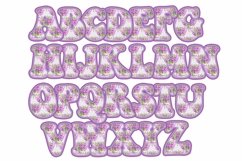 Easter Sublimation Alphabet Clipart Printable Lettering Set Product Image 5