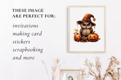 Cute owl halloween clipart, owl sublimation Product Image 3