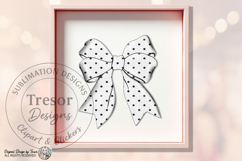 Polka Dot Bow PNG Chic Ribbon Fashion Coquette Design Product Image 8