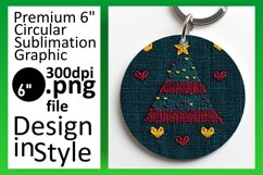 Charming Circle Design Sublimation PNG , Holiday Product Image 1