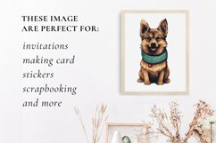 Christmas Dog clipart, Dog Sublimation Product Image 4