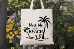 Meet Me at the Beach SVG Design, Summer & Beach SVG Design Product Image 7