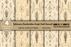 Ephemera Handwritten Script Junk Journal JPG Product Image 1