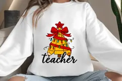 Teacher Christmas png design for T-shirts Product Image 4