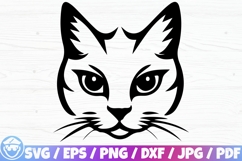 Cute Cat / Cat Face x100 Silhouette / Cricut / SVG BUNDLE Product Image 3