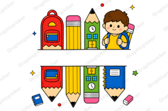 Preppy Pencil Teacher Name Custom PNG, CUSTOM Name Teacher Product Image 9