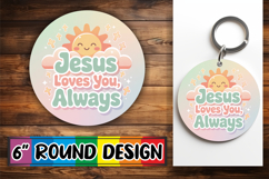 Blissful Round Ornaments Design PNG, Religious Product Image 1