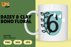 Daisy &amp; Clay Boho Floral Monogram Product Image 1