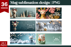 Cute Christmas Mugs Bundle Crochet Christmas 15oz Mug PNG Product Image 7