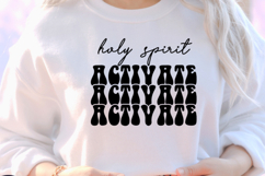 Holy spirit activate SVG, Christian Retro SVG Product Image 1