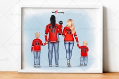 Hockey Family clipart: &quot;HOCKEY CLIPART&quot; Hockey jerseys PNG Product Image 3