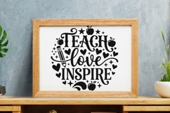 Teach Love Inspire Svg, Back To School Svg, Appreciation Svg Product Image 8