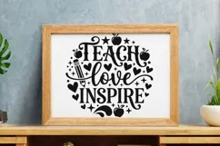 Teach Love Inspire Svg, Back To School Svg, Appreciation Svg Product Image 8