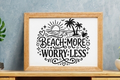 Beach More Worry Less Svg, Summer Vibes Svg, Vacation Svg. Product Image 8