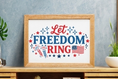 Let Freedom Ring Svg, American Flag Svg, Fourth Of July Svg. Product Image 8