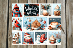 Christmas vibes | 4 Winter Tumbler Sublimation Designs P2 Product Image 3