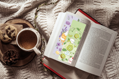 Kawaii Pink Summer Bookmark Set,Cute White Cat in Teacup Product Image 7