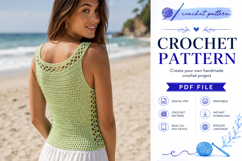 Summer Crochet Tank Top Pattern PDF Product Image 2