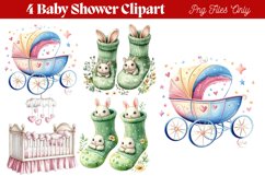 Baby Shower Clipart PNG Product Image 1
