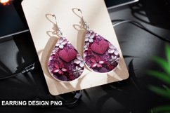Valentines Day Teardrop Sublimation- Valentines Day Earring Product Image 1
