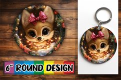 Dynamic Round Design for Coasters , Holiday Animals Product Image 1