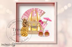It's Summer Time Tropical Beach Design | Pink Vacation Vibes Product Image 5