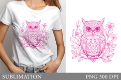 Owl Sublimation. Owl T-Shirt Sublimation Product Image 1