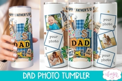 Happy Father's Day Photo tumbler wrap PNG for Sublimation Product Image 2