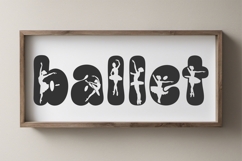 Dance Font, Groovy Ballet Font, Dancer Alphabet Letters Product Image 7