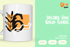 Solara Vine Boho Floral Monogram Product Image 1