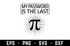 My Password Is Pi Svg | SVG Cut files | Cricut Product Image 1