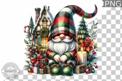 Christmas Gnome Sublimation - Clipart PNG Design Product Image 1