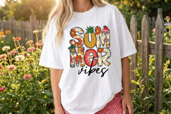 Summer vibes PNG sublimation |Beach &amp; Summer PNG T-Shirt Product Image 2