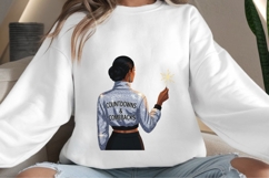 Celebration motivational woman png design for T-shirts Product Image 4