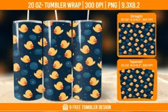 Duck Tumbler Wrap Designs, Sublimation Wrap Product Image 1
