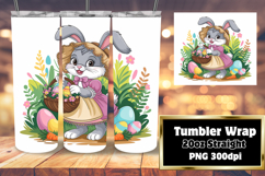 VIBRANT 20oz Tumbler Artwork , Easter Bunny Product Image 1