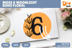 Moss &amp; Moonlight Boho Floral Monogram Product Image 1