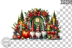 Christmas Gnome Sublimation - Clipart PNG Design Product Image 1
