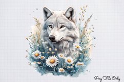 Watercolor Spring Floral Animal Clipart PNG Product Image 1