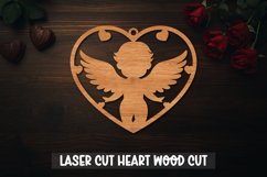 Valentine Ornament SVG,Laser Cut, Heart for laser cut Product Image 8