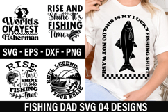 Fishing Dad Shirt SVG Design - This is my lucky fishing shir Product Image 1