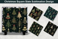 Christmas Tree Square Sublimation Slate Designs Product Image 1
