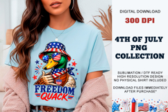 Freedom Quack Duck PNG | Sublimation DTF Product Image 7