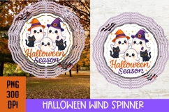 Halloween Season Wind Spinner PNG, Cute ghost Sublimation Product Image 2