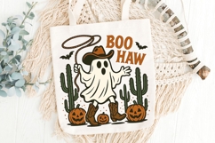 Boo Haw Halloween Png, Halloween Cowboy Ghost Western Png. Product Image 6