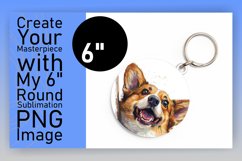 Dog Lover's Circle Delight Sublimation Keychain PNG Product Image 1
