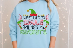 I Just Like To Smile Svg, Christmas Elf Svg, Elf Hat Svg. Product Image 8
