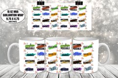 Motivational Mug Wrap Sublimation, Funny Mug Design Product Image 1