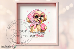 Sassy Poodle PNG Cute Dog Lover Sublimation Design Funny Pet Product Image 8